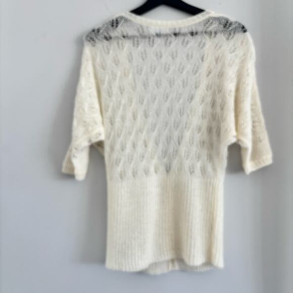 Y2K Ann Taylor Loft Mohair Wool Blend Sweater Embellished Women's Size XS - Picture 8 of 9